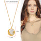 Alilang Gold Toned Stainless Steel Star Moon Sun and Heart Pendant Necklace