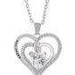 Alilang Zircon Crystal Rhinestone Jewelry Heart Pendant Necklace for Women ¨C Perfect for Wife on Wedding Anniversary, Birthday, Christmas, Valentine's, or Mother's Day