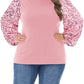 Anna-Kaci Women's Plus Size Sparkle Sequin Sweatshirt Mock Neck Pullover Long Sleeve Glitter Party Tops