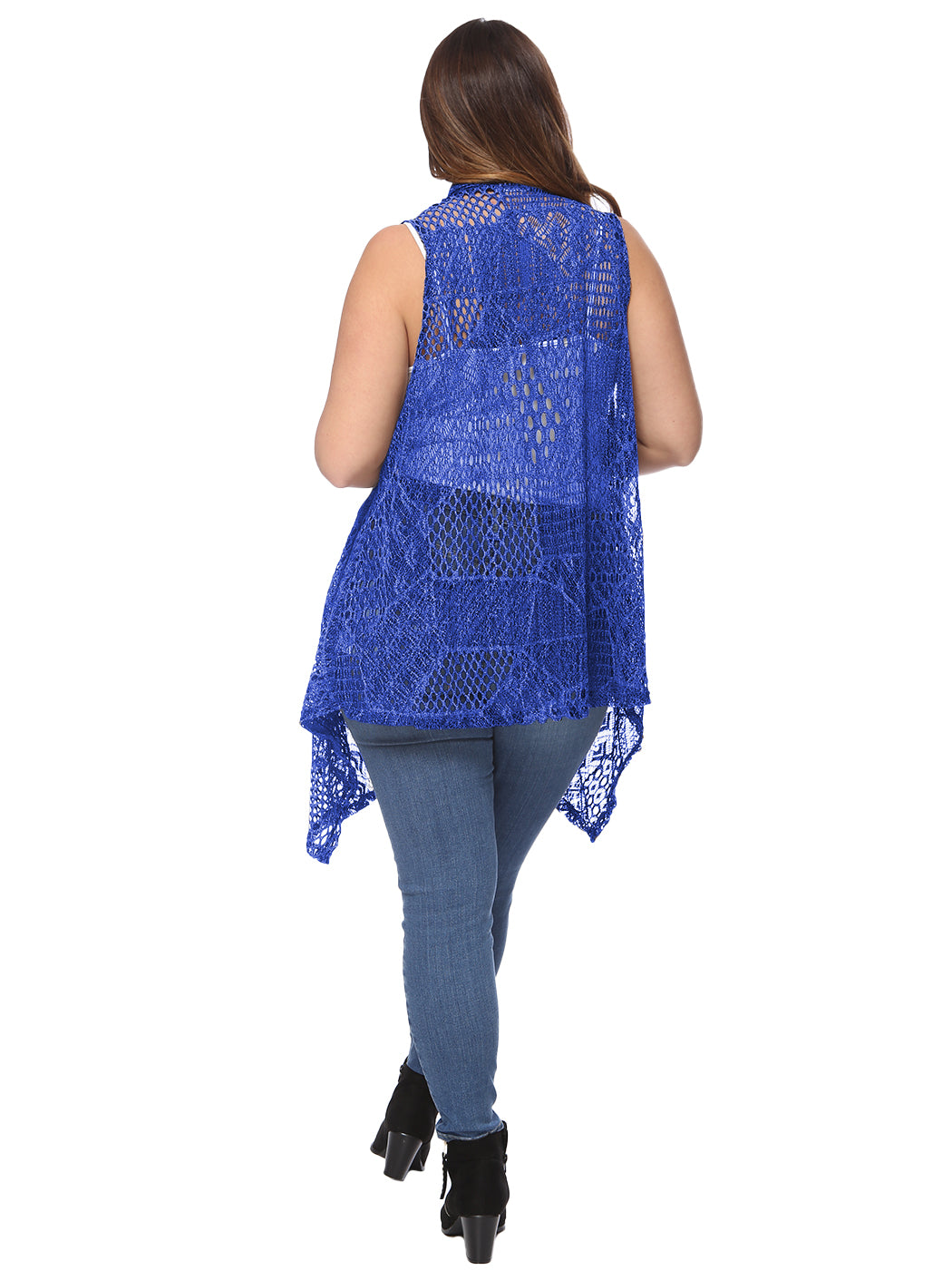 Plus Size Crochet Shawl Cardigan