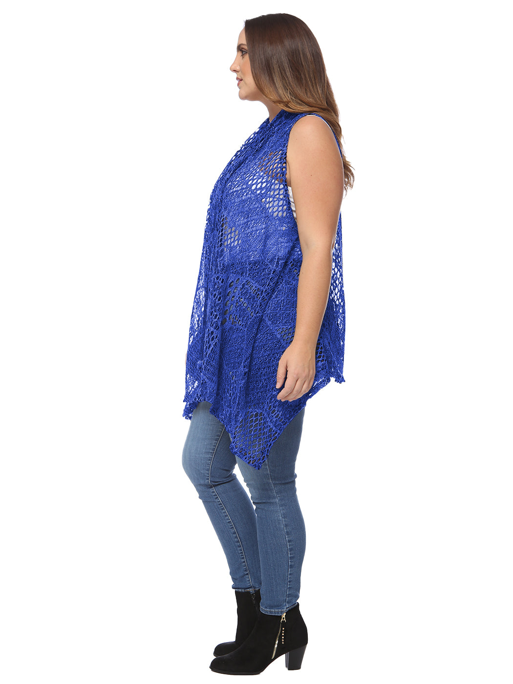 Plus Size Crochet Shawl Cardigan