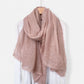 Anna-Kaci Women's Lightweight Crinkled Wrap Scarf with Delicate Lace Trim Edges