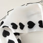 Anna-Kaci Women's Silky Square Neck Scarf with Black Heart Pattern for Hair and Bag Styling