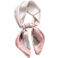 Anna-Kaci Women's Silky Square Scarf with Floral and Rope Print for Neck Hair or Bag Accessory