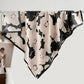 Anna-Kaci Women's Square Floral Print Satin Scarf with Bold Leaf Pattern and Smooth Silky Finish