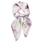 Anna-Kaci Women's Satin Square Scarf with Butterfly and Floral Print Lightweight Silky Neck Head or Bag Accessory