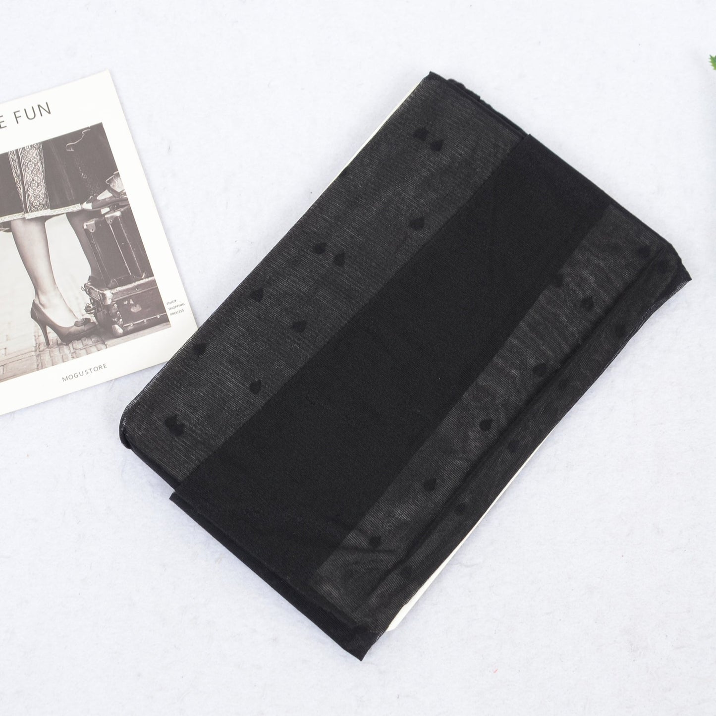 Anna-Kaci Sheer Heart Pattern Tights with Delicate Allover Embroidery