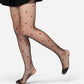Anna-Kaci Sheer Heart Pattern Tights with Delicate Allover Embroidery