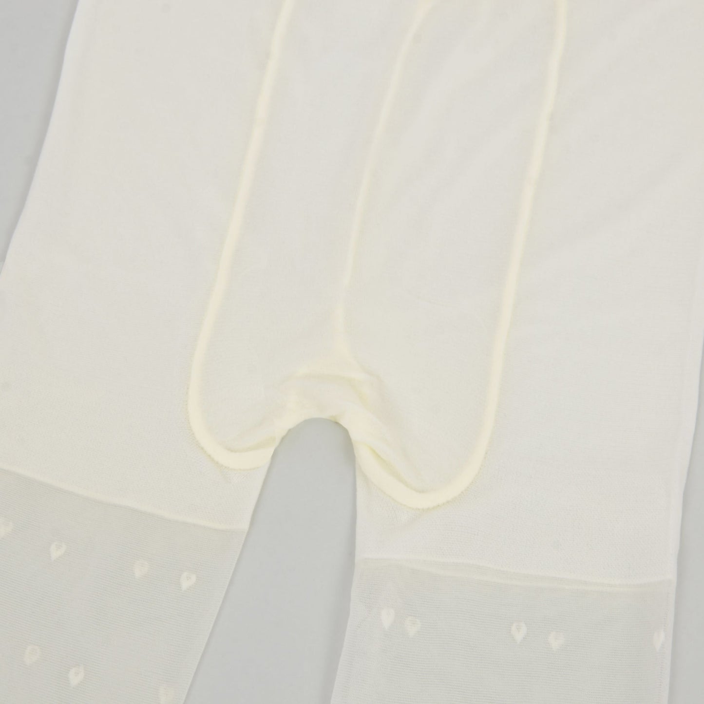 Anna-Kaci Sheer Heart Pattern Tights with Delicate Allover Embroidery