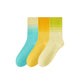 Anna-Kaci Women's Gradient Crew Socks 3-Pack Soft Stretch Knit Comfortable Stylish Everyday Wear