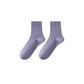 Anna-Kaci Women's Solid Crew Socks 2-Pack Soft Stretch Knit Comfortable Lightweight Everyday Fit