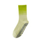 Anna-Kaci 2 Pairs Gradient Ribbed Crew Socks with Non-Slip Grip Bottom for Indoor or Studio Use