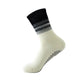 Anna-Kaci 2 Pairs Gradient Ribbed Crew Socks with Non-Slip Grip Bottom for Indoor or Studio Use