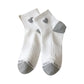 Anna-Kaci Women's Ribbed Ankle Socks with Contrast Toe and Heart Detail for Everyday Casual Wear