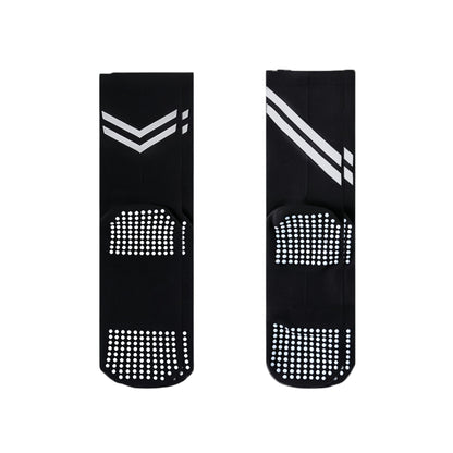 Anna-Kaci Women¡¯s Performance Crew Socks with Non-Slip Grip Soles and Reflective Stripe Accents for Athletic Training