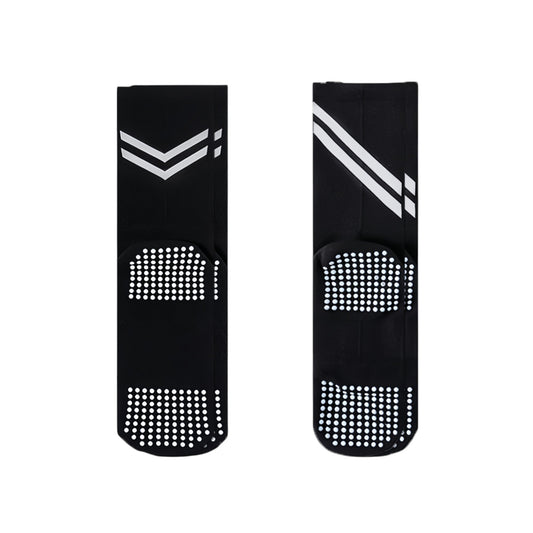 Anna-Kaci Women¡¯s Performance Crew Socks with Non-Slip Grip Soles and Reflective Stripe Accents for Athletic Training
