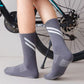 Anna-Kaci Women¡¯s Performance Crew Socks with Non-Slip Grip Soles and Reflective Stripe Accents for Athletic Training