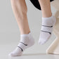 Anna-Kaci Men's Cushioned Low Cut Grip Socks 5-Pack with Arch Support and Breathable Mesh Panels