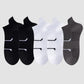 Anna-Kaci Men's Cushioned Low Cut Grip Socks 5-Pack with Arch Support and Breathable Mesh Panels