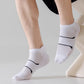 Anna-Kaci Men's Cushioned Low Cut Grip Socks 5-Pack with Arch Support and Breathable Mesh Panels