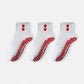 Anna-Kaci Women's Grip Ankle Socks 3-Pack with Heart Embroidery and Anti-Slip Soles for Yoga and Indoor Use