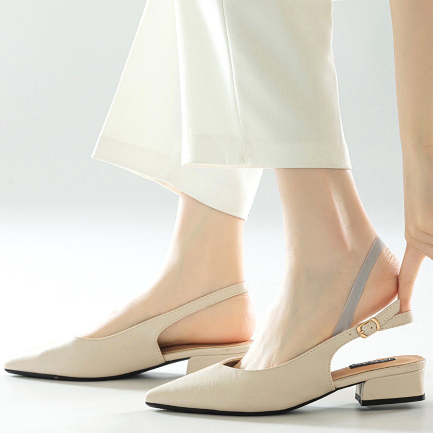 Anna-Kaci Women's 4 Pairs Women's Ballet-Inspired No Show Liner Socks Low Cut Invisible Design with Criss-Cross Elastic Straps and Non-Slip Silicone Heel