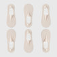 Anna-Kaci Women's Invisible Non-Slip No-Show Socks 6pk
