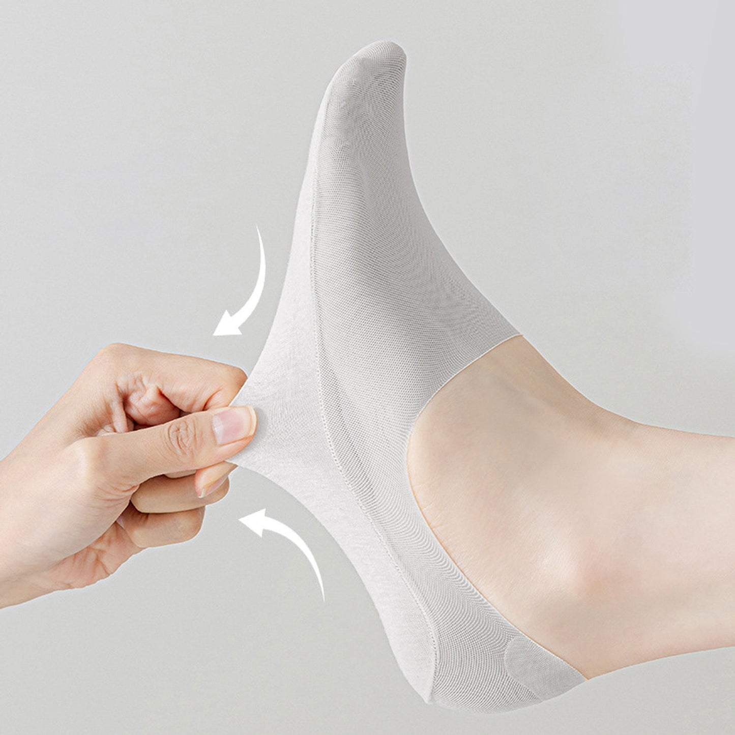 Anna-Kaci Women's Invisible Non-Slip No-Show Socks 6pk