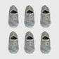 Anna-Kaci Women's 6pk Cute Bear Embroidered No-Show Socks