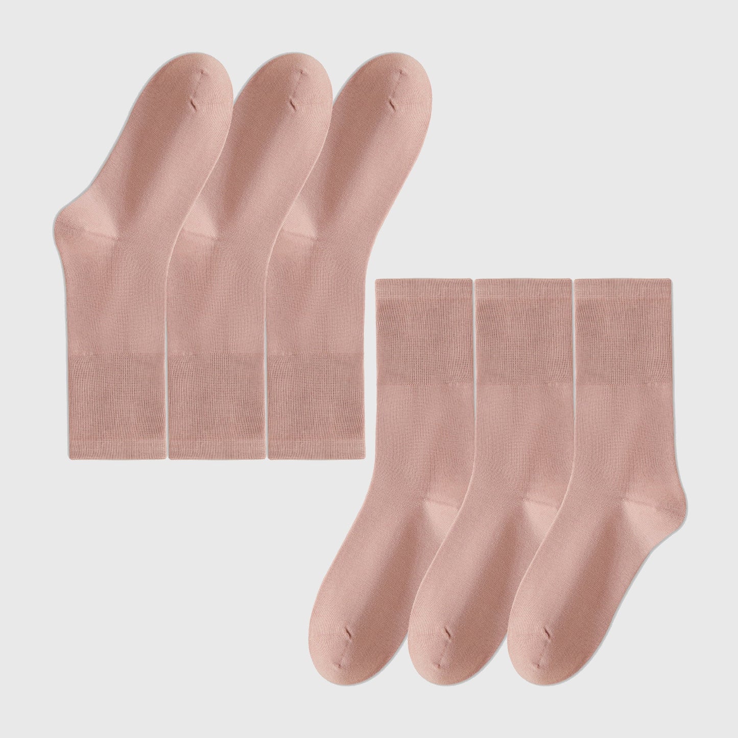 Anna-Kaci Women's Soft White Slouchy Ankle Socks 6pk