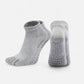 Anna-Kaci Women's 2-Pack Five-Toe Non-Slip Ankle Socks with Grip Soles for Yoga Pilates and Barefoot Stability