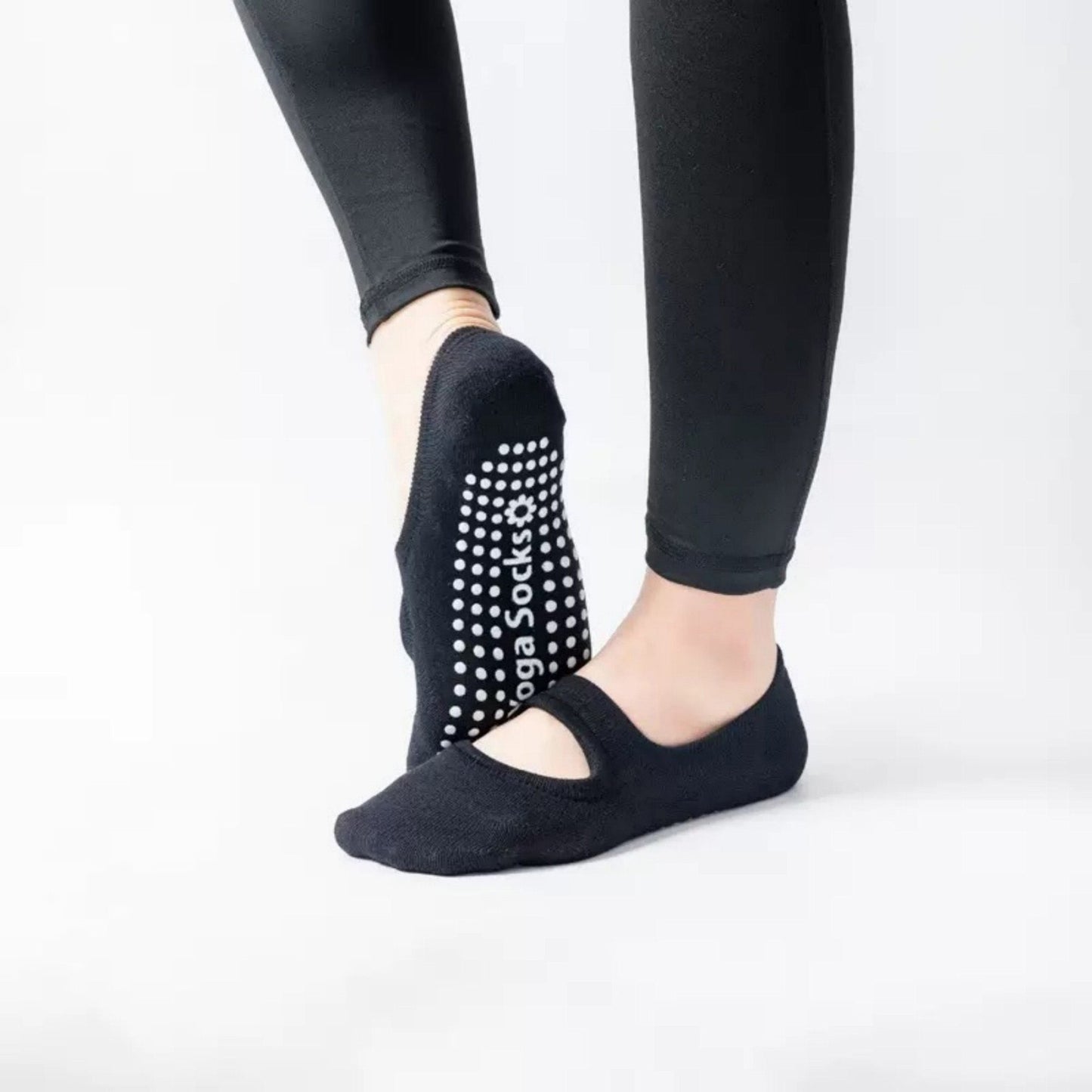 Anna-Kaci Women's 3-Pack Mary Jane Style Low Cut Non-Slip Grip Socks for Pilates Yoga and Everyday Comfort