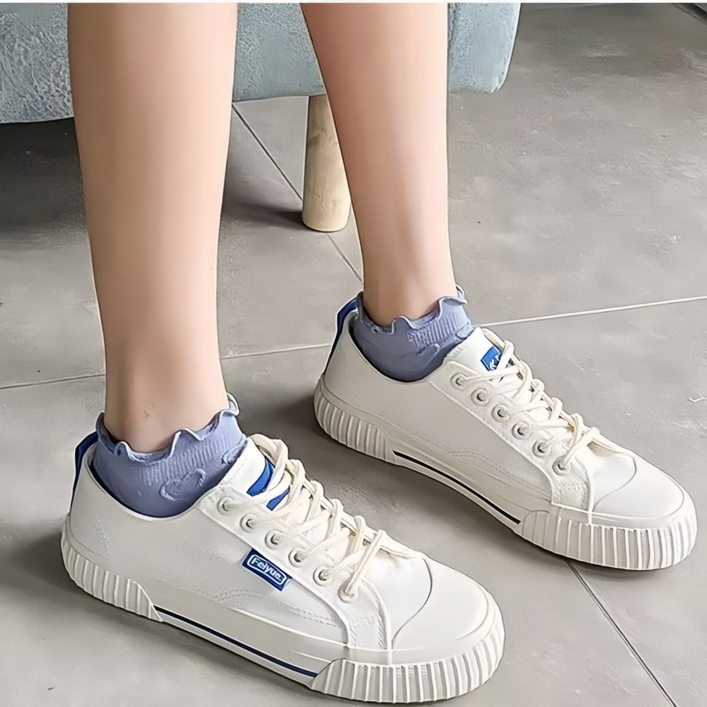 Anna-Kaci Women's 3-Pack Heart Knit Ankle Socks with Ruffle Trim and Soft Stretchy Fabric