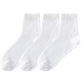 Anna-Kaci 3 Pairs Women's Ruffle Trim Crew Socks Soft Cotton Knit Lightweight Ribbed Texture with Scalloped Edge for Everyday Wear