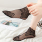 Anna-Kaci 6 Pairs Women's Floral Lace No Show Socks Lightweight Low Cut Sheer Liner with Silicone Heel Grip Elegant Invisible Design for Flats