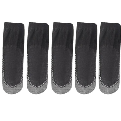 Anna-Kaci Women's 5-Pack Sheer No Show Liner Socks with Non-Slip Heel Grip Lightweight Invisible Design