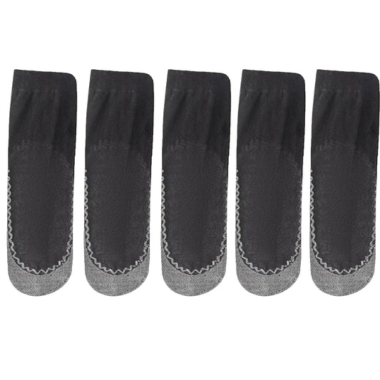 Anna-Kaci Women's 5-Pack Sheer No Show Liner Socks with Non-Slip Heel Grip Lightweight Invisible Design