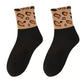 Anna-Kaci Women's 3-Pack Crew Socks with Ribbed Leopard Print Cuffs and Soft Stretch Knit Design