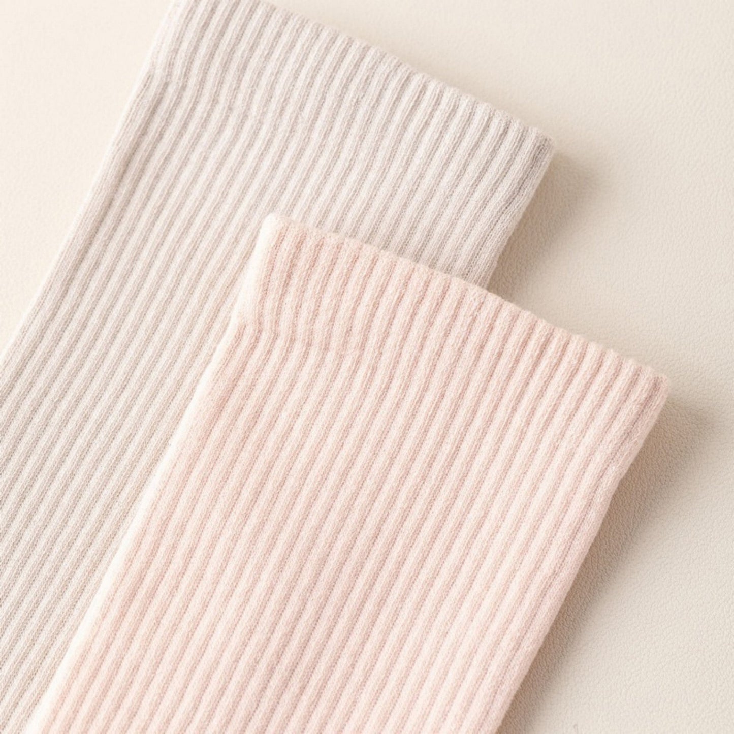 Anna-Kaci Women's 2-Pack Long Ribbed Non-Slip Socks with Grip Soles for Indoor Comfort and Support