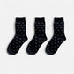 Anna-Kaci Women's 3-Pack Crew Socks with Allover Print Design Soft Stretch Knit for Everyday Comfort