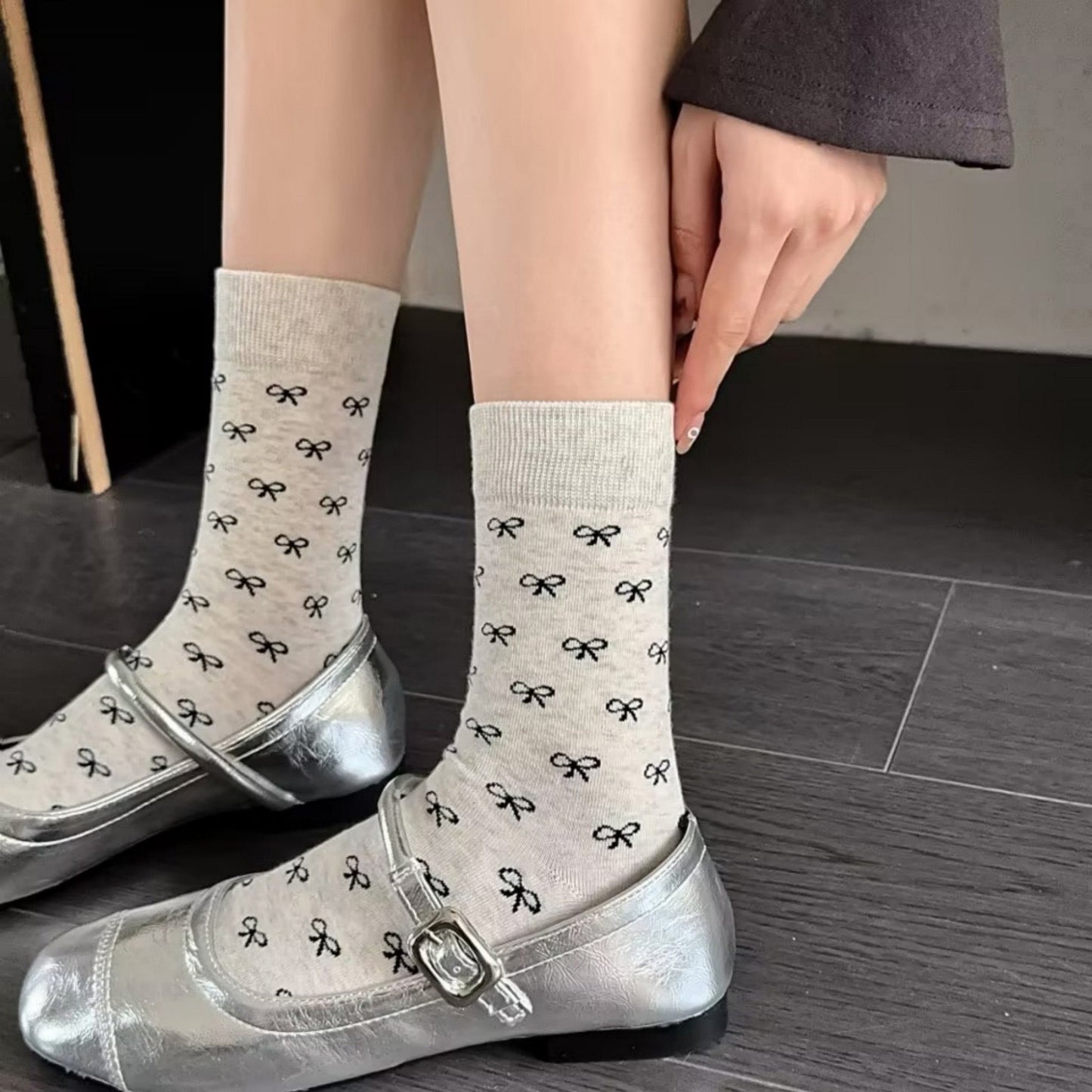 Anna-Kaci Women's 3-Pack Crew Socks with Allover Print Design Soft Stretch Knit for Everyday Comfort