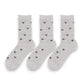 Anna-Kaci 3-Pack Women's Crew Socks with Allover Bow Embroidery and Ribbed Texture