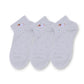 Anna-Kaci 3-Pack Women's Cotton Ankle Socks with Embroidered Dog and Dotted Knit Pattern
