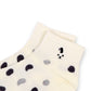 Anna-Kaci 3-Pack Women's Cartoon Embroidered Cotton Ankle Socks with Stripes and Color Speckle Design