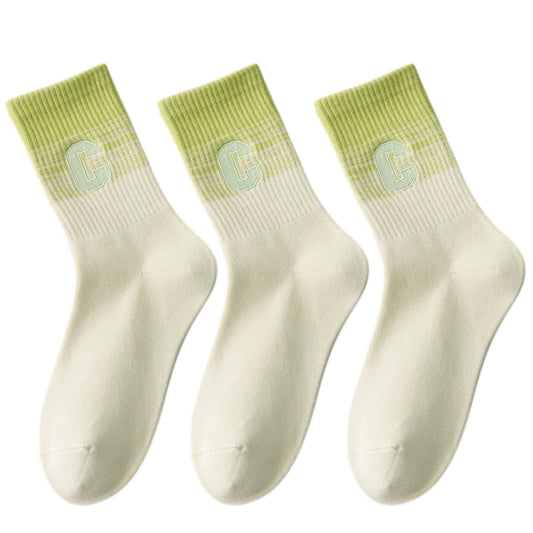 Anna-Kaci 3-Pack Women's Cotton Crew Socks with Cushioned Arch and Moisture-Wicking Athletic Fit