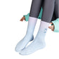 Anna-Kaci 3-Pack Women's Cotton Crew Socks with Cushioned Arch and Moisture-Wicking Athletic Fit