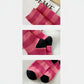 Anna-Kaci Women's 3-Pack Crew Socks with Wide Ribbed Knit and Bold Horizontal Stripe Pattern