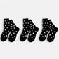 Anna-Kaci Women's 3-Pack Polka Dot Ankle Socks with Soft Knit Texture and Classic Dotted Design