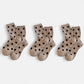 Anna-Kaci Women's 3-Pack Polka Dot Ankle Socks with Soft Knit Texture and Classic Dotted Design