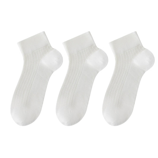 Anna-Kaci 3-Pack Women's Cotton Ankle Socks Breathable Odor Free Cooling Comfort